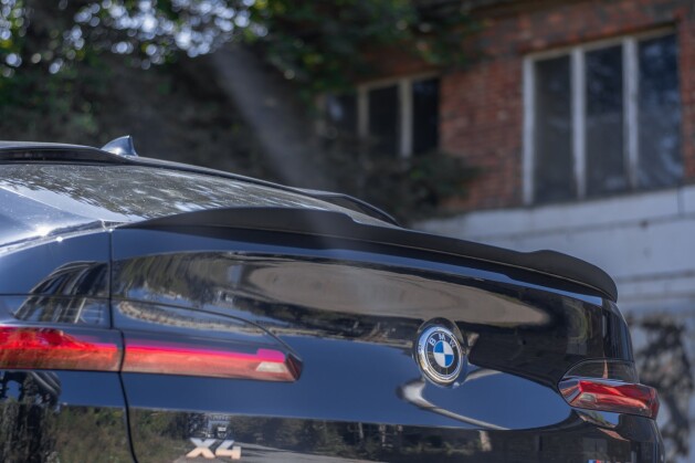 Heck Spoiler Aufsatz Abrisskante für BMW X4 M-Paket G02 schwarz Hochglanz