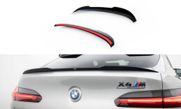 Heck Spoiler Aufsatz Abrisskante passend für Unterer BMW X4 M-Paket G02 / X4 M F98 schwarz Hochglanz