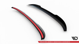 Heck Spoiler Aufsatz Abrisskante passend für Unterer BMW X4 M-Paket G02 / X4 M F98 schwarz Hochglanz