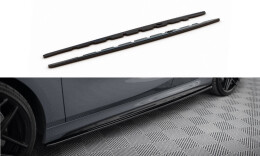 Seitenschweller Ansatz Cup Leisten V.1 passend für BMW 1er F40 M-Paket/ M135i schwarz Hochglanz