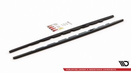 Seitenschweller Ansatz Cup Leisten V.1 passend für BMW 1er F40 M-Paket/ M135i schwarz Hochglanz