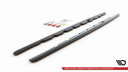 Seitenschweller Ansatz Cup Leisten V.1 passend für BMW 1er F40 M-Paket/ M135i schwarz Hochglanz