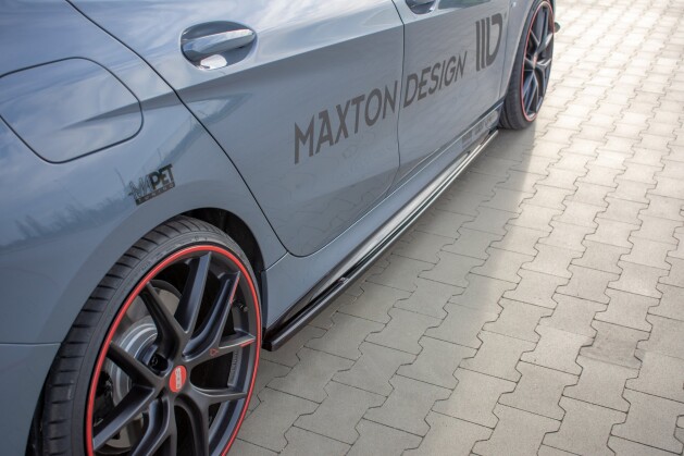 Seitenschweller Ansatz Cup Leisten V.1 passend für BMW 1er F40 M-Paket/ M135i Carbon Look