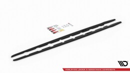 Seitenschweller Ansatz Cup Leisten V.2 für BMW 1er F40 M-Paket/ M135i  schwarz Hochglanz