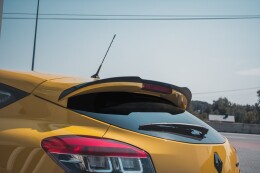 Heck Spoiler Aufsatz Abrisskante für Renault Megane 3 RS schwarz Hochglanz