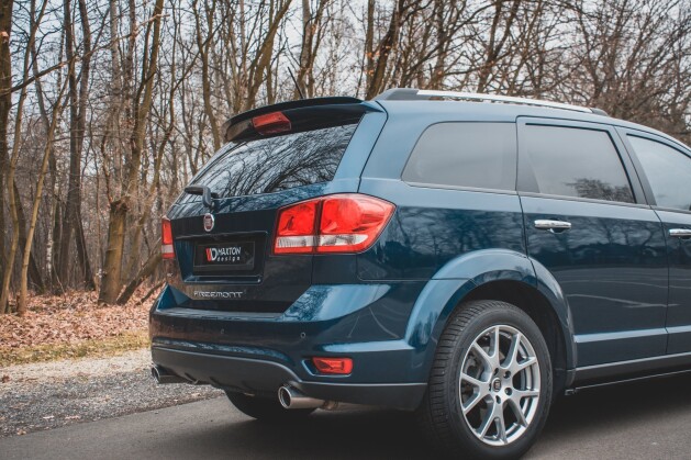 Heck Spoiler Aufsatz Abrisskante passend für Fiat Freemont schwarz Hochglanz