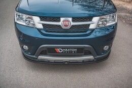 Cup Spoilerlippe Front Ansatz passend für Fiat Freemont schwarz matt