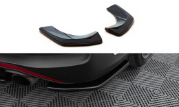 Heck Ansatz Flaps Diffusor passend für Hyundai I30 N Mk3 Fastback schwarz Hochglanz