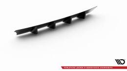 Heck Ansatz Diffusor V.1 passend für Seat Leon Cupra Mk3 FL Sportstourer schwarz Hochglanz