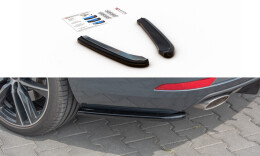 Heck Ansatz Flaps Diffusor V.1 passend für Seat Leon Cupra Mk3 FL Sportstourer schwarz Hochglanz