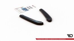 Heck Ansatz Flaps Diffusor V.1 passend für Seat Leon Cupra Mk3 FL Sportstourer schwarz Hochglanz