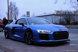 Cup Spoilerlippe Front Ansatz V.2 passend für Audi R8 Mk.2 schwarz Hochglanz