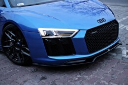 Cup Spoilerlippe Front Ansatz V.2 passend für Audi R8 Mk.2 schwarz Hochglanz