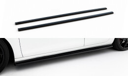 Seitenschweller Ansatz Cup Leisten V.2 passend für VW Golf 7 GTI (verengen) schwarz Hochglanz