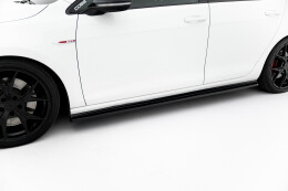 Seitenschweller Ansatz Cup Leisten V.2 passend für VW Golf 7 GTI (verengen) schwarz Hochglanz