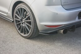 Heck Ansatz Flaps Diffusor V.2 passend für VW Golf 7 GTI schwarz Hochglanz