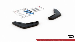 Heck Ansatz Flaps Diffusor V.2 passend für VW Golf 7 GTI schwarz Hochglanz