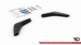 Heck Ansatz Flaps Diffusor V.2 passend für VW Golf 7 GTI schwarz Hochglanz