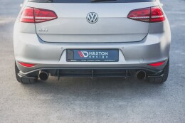 Heck Ansatz Flaps Diffusor V.2 für VW Golf 7 GTI  Carbon Look