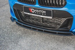 Cup Spoilerlippe Front Ansatz passend für BMW X2 F39 M-Paket schwarz Hochglanz