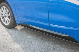 Seitenschweller Ansatz Cup Leisten passend für BMW X2 F39 M-Paket schwarz Hochglanz