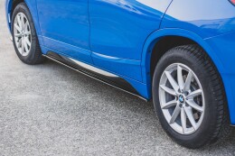Street+ Seitenschweller Leisten passend für BMW X2 F39 M-Paket schwarz Hochglanz