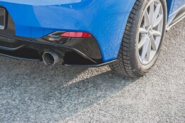 Heck Ansatz Flaps Diffusor passend für BMW X2 F39 M-Paket schwarz Hochglanz