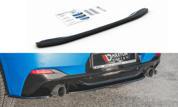Mittlerer Cup Diffusor Heck Ansatz passend für BMW X2 F39 M-Paket schwarz Hochglanz
