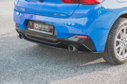 Mittlerer Cup Diffusor Heck Ansatz passend für BMW X2 F39 M-Paket schwarz Hochglanz