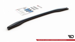 Mittlerer Cup Diffusor Heck Ansatz passend für BMW X2 F39 M-Paket schwarz Hochglanz