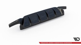 Heck Ansatz Diffusor V.2 passend für Ford Focus Hatchback ST Mk4 schwarz Hochglanz