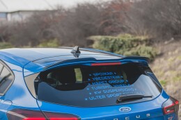 Heck Spoiler Aufsatz Abrisskante V.1 passend für Ford Focus Hatchback ST Mk4 schwarz Hochglanz