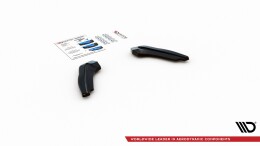 Heck Ansatz Flaps Diffusor V.1 passend für Ford Focus ST Mk4 schwarz Hochglanz