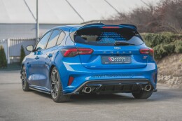 Heck Ansatz Flaps Diffusor V.1 passend für Ford Focus ST Mk4 schwarz Hochglanz