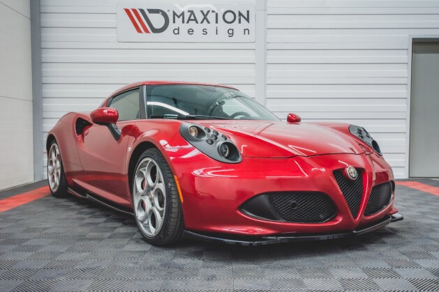 Cup Spoilerlippe Front Ansatz passend für Alfa Romeo 4C schwarz Hochglanz