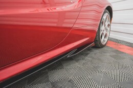 Seitenschweller Ansatz Cup Leisten passend für Alfa Romeo 4C schwarz Hochglanz