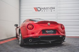 Mittlerer Cup Diffusor Heck Ansatz passend für Alfa Romeo 4C schwarz Hochglanz