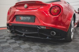 Mittlerer Cup Diffusor Heck Ansatz passend für Alfa Romeo 4C schwarz Hochglanz
