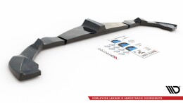 Street+ Mittlerer Diffusor Heck Ansatz passend für Alfa Romeo 4C schwarz Hochglanz