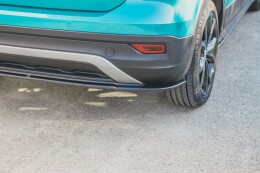 Mittlerer Cup Diffusor Heck Ansatz passend für VW T-Cross schwarz Hochglanz