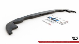 Mittlerer Cup Diffusor Heck Ansatz passend für VW T-Cross schwarz Hochglanz