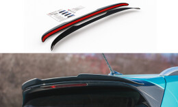 Heck Spoiler Aufsatz Abrisskante passend für VW T-Cross schwarz Hochglanz