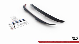 Heck Spoiler Aufsatz Abrisskante passend für VW T-Cross schwarz Hochglanz