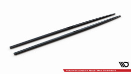Seitenschweller Ansatz Cup Leisten passend für Audi A7 S-Line C8 / S7 C8 / C8 Facelift / S7 Facelift schwarz Hochglanz