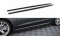 Seitenschweller Ansatz Cup Leisten passend für Audi A7 S-Line C8 / S7 C8 / C8 Facelift / S7 Facelift schwarz Hochglanz
