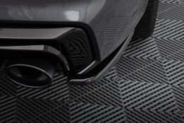 Heck Ansatz Flaps Diffusor passend für Audi A7 S-Line C8 / S7 C8 / C8 Facelift / S7 Facelift schwarz Hochglanz