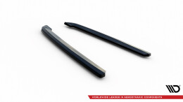Heck Ansatz Flaps Diffusor passend für Audi A7 S-Line C8 / S7 C8 / C8 Facelift / S7 Facelift schwarz Hochglanz