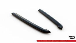 Heck Ansatz Flaps Diffusor passend für Audi A7 S-Line C8 / S7 C8 / C8 Facelift / S7 Facelift schwarz Hochglanz