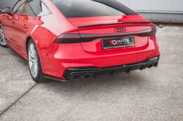 Heck Ansatz Flaps Diffusor für Audi A7 C8 S-Line...