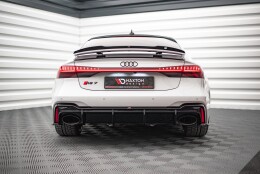 Heck Spoiler Aufsatz Abrisskante passend für Audi A7 C8 / C8 S-Line / S7 C8 / RS7 C8 schwarz Hochglanz